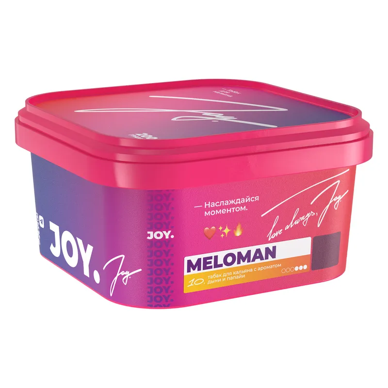 Табак для кальяна - JOY - MELOMAN ( с ароматом дыни и папайи ) - 200 г