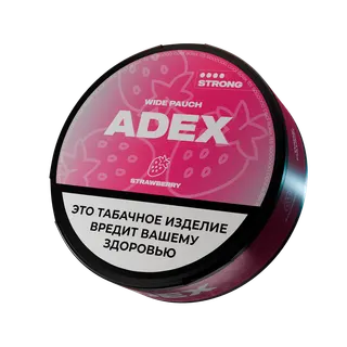 Жевательный табак АДЕКС стронг вайд с ароматом  СТРОУБЕРРИ - 12гр (23шт)