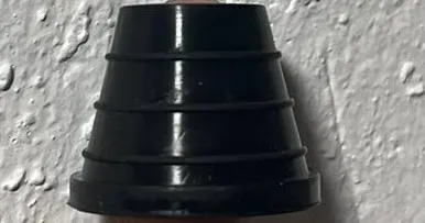 Уплотнитель для чашки силикон (чёрный)