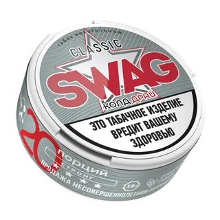 ЖЕВАТЕЛЬНЫЙ ТАБАК SWAG С АРОМАТОМ "КОЛД ДРАЙ" 10г