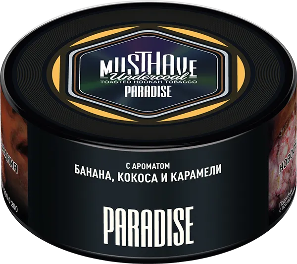 Табак Must Have 25 гр - Paradise (БАНАН, КОКОС И КАРАМЕЛЬ)