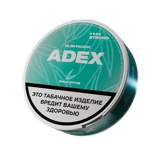 Жевательный табак АДЕКС стронг слим с ароматом ЭВКАЛИПТ - 9гр (24шт)