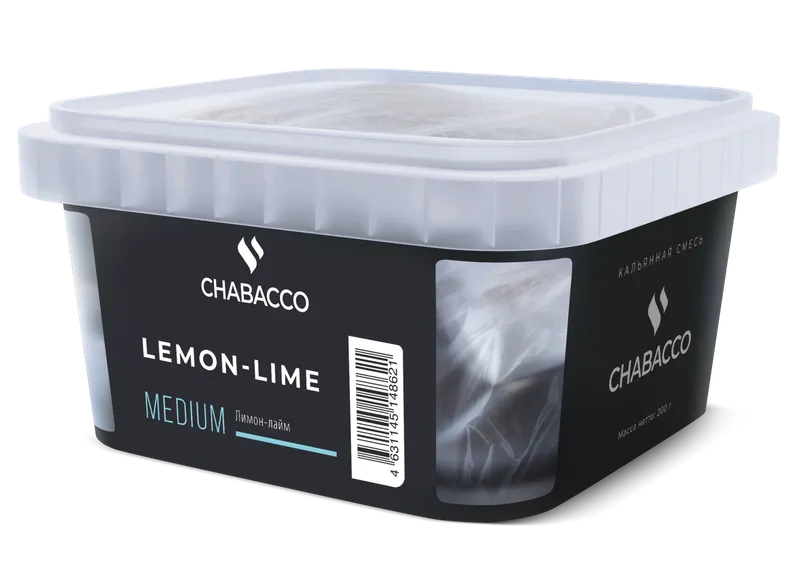 Бестабачная смесь - Chabacco - Medium - LEMON-LIME 2.0 ( с ароматом лимон-лайм ) - 200 г