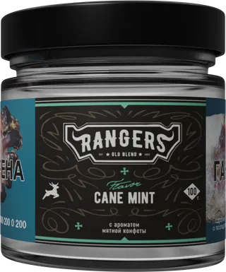 «RANGERS» CANE MINT с ароматом мятной конфеты, 100 грамм