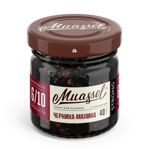 Табак для кальяна Muassel 6/10 - Черника-малина 40 г